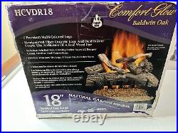 Comfort Glow Gas Logs Baldwin Oak Vented Gas Logs 24 New
