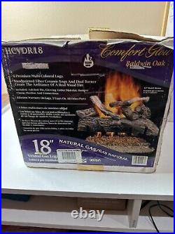 Comfort Glow Gas Logs Baldwin Oak Vented Gas Logs 24 New