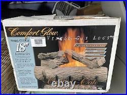 Comfort glow vented gas logs open box