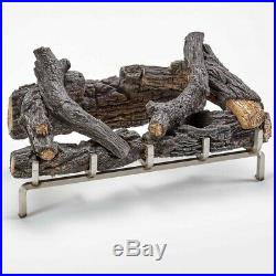 Concrete Log Set with Stainless Fireplace Grate for 450 Series Outdoor Fireplace