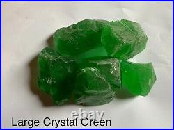 Crystal Green Fire Glass, Large, Gas Fire Pits, Gas Fireplace, Landscape