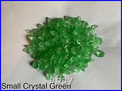 Crystal Green Fire Glass, Small, Gas Fire Pits, Gas Fireplace, Landscape