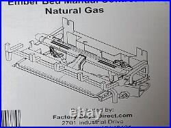 Duluth Forge Natural Gas Fireplace Insert Chassis Vent-Free Yellow Flame