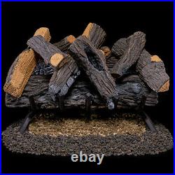 Duluth Forge Vented Natural Gas Fireplace Log Set 24 in, 55,000 BTU