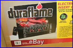 Duraflame Electric Log Set Heater Realistic Ember Fire Place Insert Black