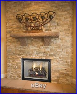 EMBERGLOW Natural Gas Vented Fireplace 24 in Log Set Dual Burner Indoor Heater