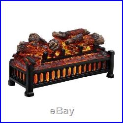 Electric Fireplace Logs Insert With Heater Realistic Flames Fan Remote Contro