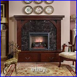 Electric fireplace with explosive sound, 750/1500W, 7.5D x 31.89W x 24.61H