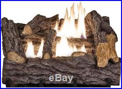 Emberglow 18 In. Dual Fuel Fireplace Logs Natural Gas Liquid Propane Vent
