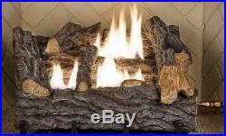 Emberglow 18 in. Timber Creek Vent Free Dual Fuel Gas Log Set with Manual Control