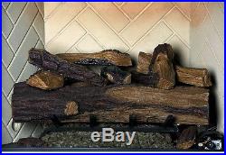 Emberglow 24 In Appalachian Oak Vented Natural Gas Fireplace Log Set with Remote