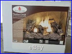 Emberglow 24 Timber Creek Vent Free Dual Fuel Gas Log Set With Thermostat New