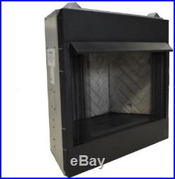 Emberglow 32 in Vent Free Gas Fireplace Insert Dual Fuel Screen Recessed Mount