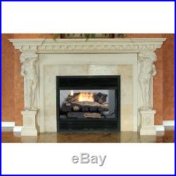 Emberglow Oakwood Gas Fireplace Logs Thermostat Control 24 in Vent-Free Propane