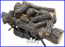 Emberglow Savannah Oak 18 in Vent-Free Natural Gas Fireplace Logs with Remote New