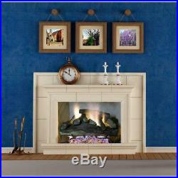 Emberglow Savannah Oak 24 in. Vent-Free Natural Gas Fireplace Logs with Remote