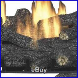 Emberglow Savannah Oak Vent Free Natural Gas Firewood Fireplace Heat Log 30 Inch