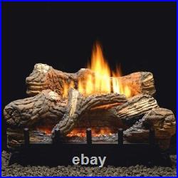 Empire 24 Flint Hill Gas Log Set With Vent Free LP Contour Burner Manual Pilot