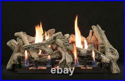 Empire Driftwood Burncrete Vent Free Logs30 Refractory Slope Glaze Burner IP LP