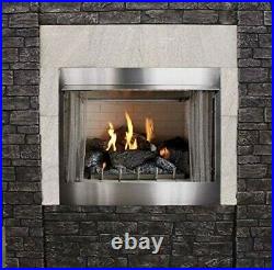 Empire Outdoor Premium 36 Traditional IP Fireplace with Log Set, NG