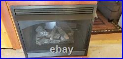 Empire Vail Premium 36 Penisula see through ventless gas fireplace with Log set