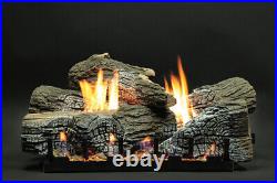 Empire White Mountain Stacked Wildwood Log Set, 5-pc, 18 Logs Only