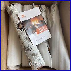 FORMORE Ceramic Fire Logs For Gas Fire Pits, Birch