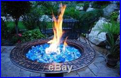 Fire Glass, Caribbean Mix, Blue, Gas Fire Pits, Gas Fireplace, Medium Fireglass