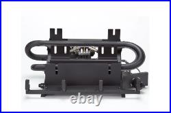 Fireplace Gas Log Heater Dual Fuel 18 inch Manual Control Vent Free 30,000 BTU
