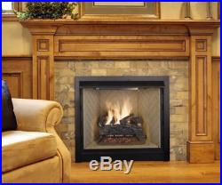 Fireplace Log Set 18in 50,000 BTU Split Vented Natural Gas Glowing Embers Rustic