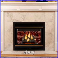 Fireplace Log Set Vented Gas 24 in. Arlington Ash 7 Hand Painted Details Wood