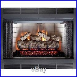 Fireplace Log Vented Burner Gas Natural 18-inch Fire Heater Embers Set Ceramic