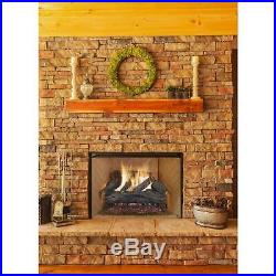 Fireplace Logs 30 Inch Oak Vented Natural Gas Log Set Glowing Embers 70000 BTU