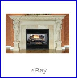 Fireplace Logs Oakwood 24 Vent-Free Natural Gas Home Adjustment of Flame Heat
