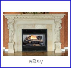 Fireplace Logs Oakwood Vent Free Propane Gas Thermostatic Control Depletion Syst