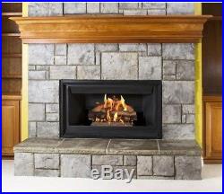 Fireplace Logs Vented Natural Gas Log Set 24in Wood Heater 60000 BTU Heating New