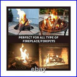 GASPRO Gas Fireplace Logs, 10-Piece Ceramic Logs for Gas Fireplace, Fireplace