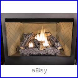 Gas Fireplace Log Set Heating Burner Timber Creek Vent Free Dual Fuel Thermostat