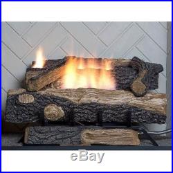 Gas Fireplace Logs Propane Replacement Log Vent-Free Home Heating Ventless Heat
