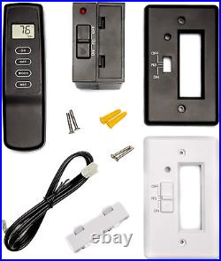 Gas Fireplace Remote Control On/Off with Thermostat Remote and Receiver Kit for