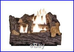 Gas Log Rack Ventless Fireplace Vent-Free Dual Fuel Natural Gas Liquid Propane