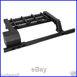 Gas Log Vented Burning Fireplace Black Grate Heater Blower Small GL2017