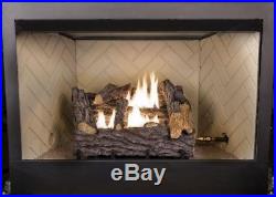 Gas Logs for Fireplace Vent Free Dual Fuel Natural Gas or Liquid Propane