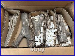 HPC FPL18/24WD9 9-Piece Western Driftwood Concrete Outdoor Fire Log Set