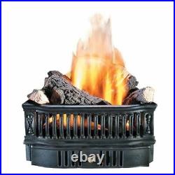 Hargrove 19 Vented Gas Wood Basket withConvertible Safety Pilot Natural Gas