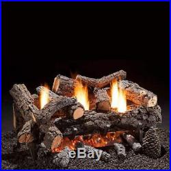 Hargrove 24-Inch Cozy Fire Vent-Free Natural Gas Log Set Remote Ready