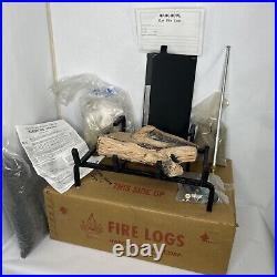 Hargrove Flicker Flame Natural Gas Fire Place Set Up