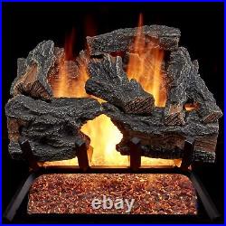 HearthSense CSW18HVL Natural Gas Vented Fireplace Logs Set, Use with Natural Gas