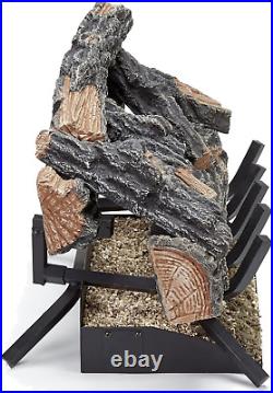 HearthSense Mountain Oak Vented Gas Log Set (24 Inches)