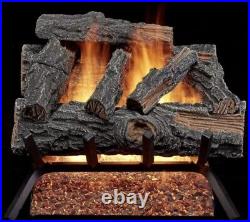 HearthSense Vented Gas Fireplace Log Set, 18In. 45K BTU, Model# MO18HVL